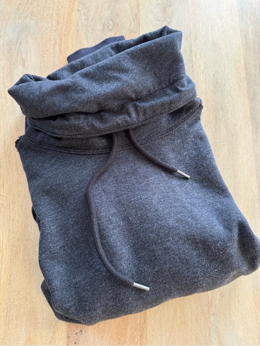 Men's Dark Charcoal Funnel Neck Pullover Sweater